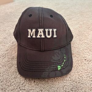 Maui Black Cap with Green Detail